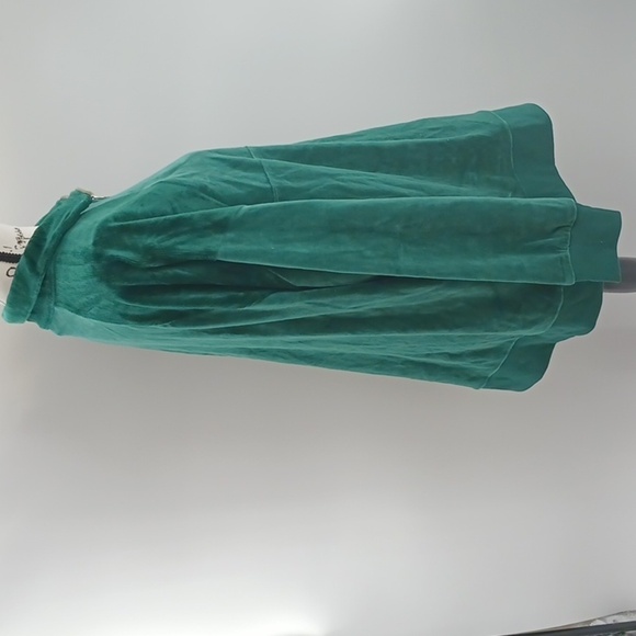 Wild Fable Sweatshirt Green Quarter Zip Velour Tunic Pullover Womens - Picture 4 of 8